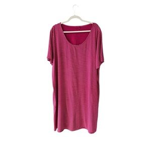 Fresh Produce 100% Cotton Button Up Blouse Top Size XL Blue White Striped Casual